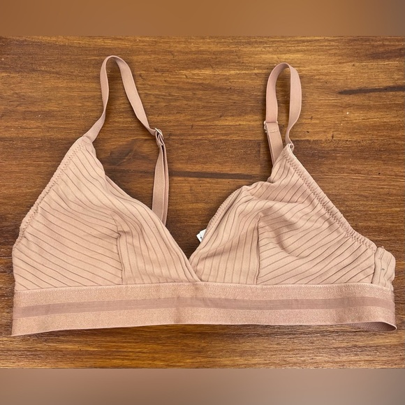 H&M Tan Adjustable Strap Non-Padded Bralette Size 4 Women’s GUC - Picture 1 of 9